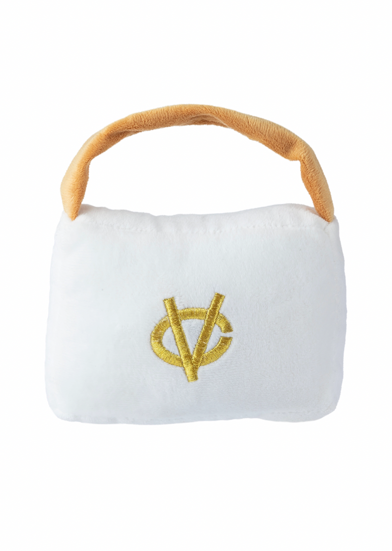 White Chewy Vuiton Dog Toy