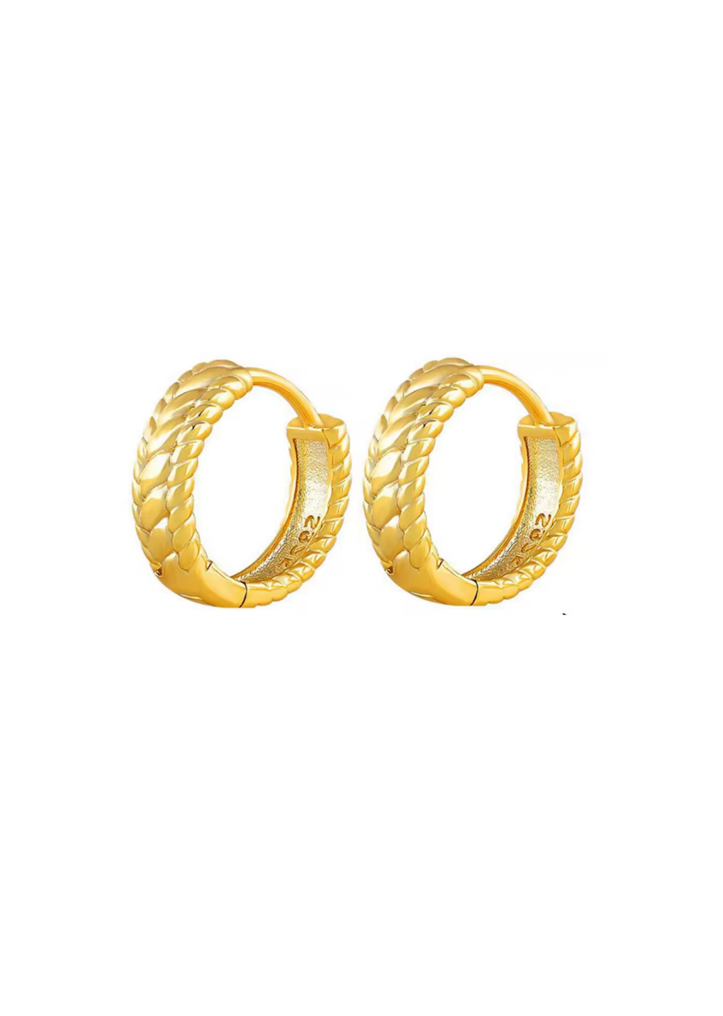 18k Gold Wheat Earrings