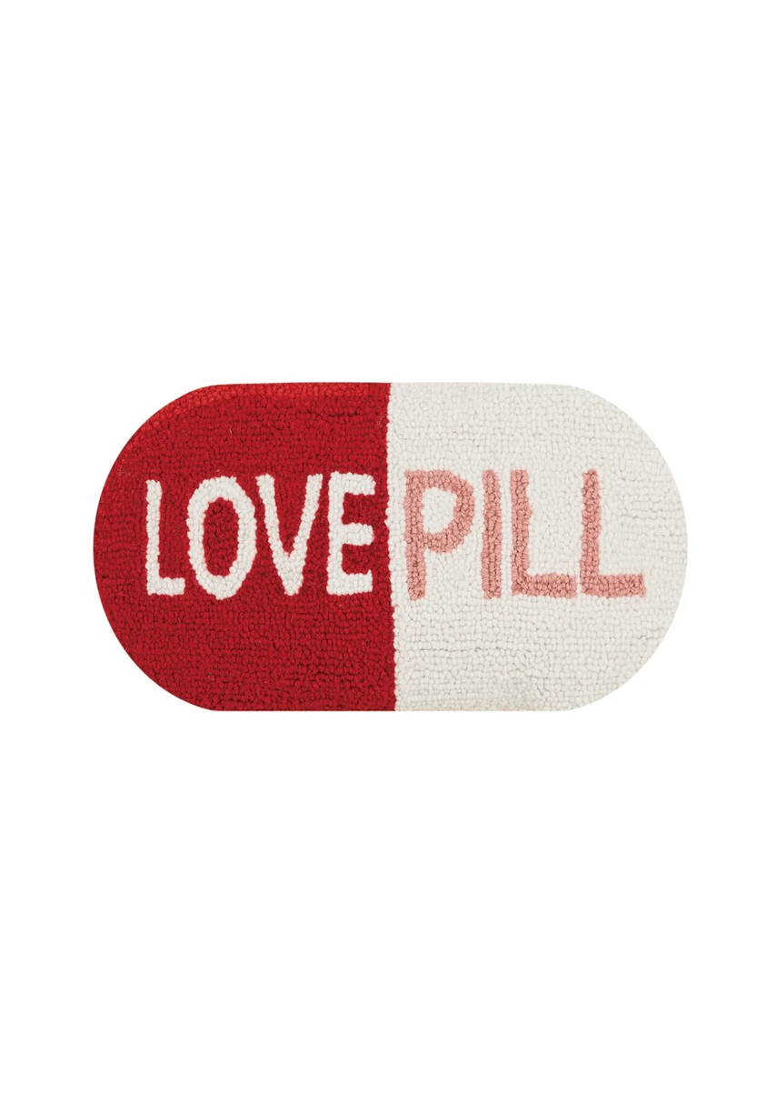 Love Pill Red Pillow