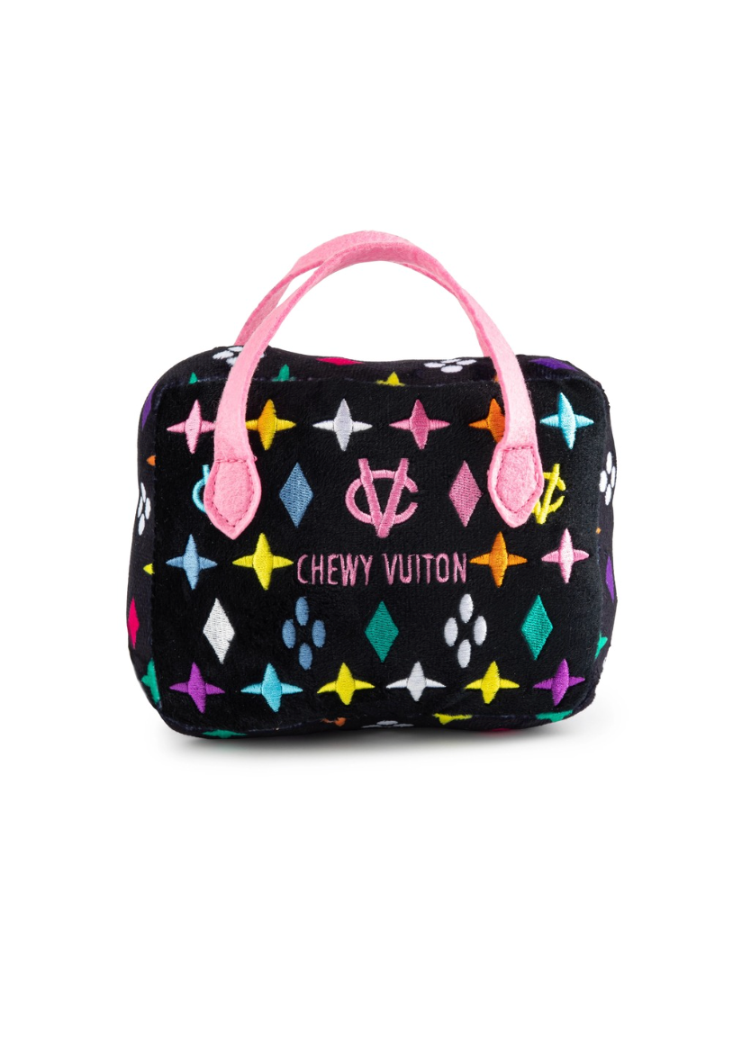 Black Monogram Vuiton Bag Dog Toy