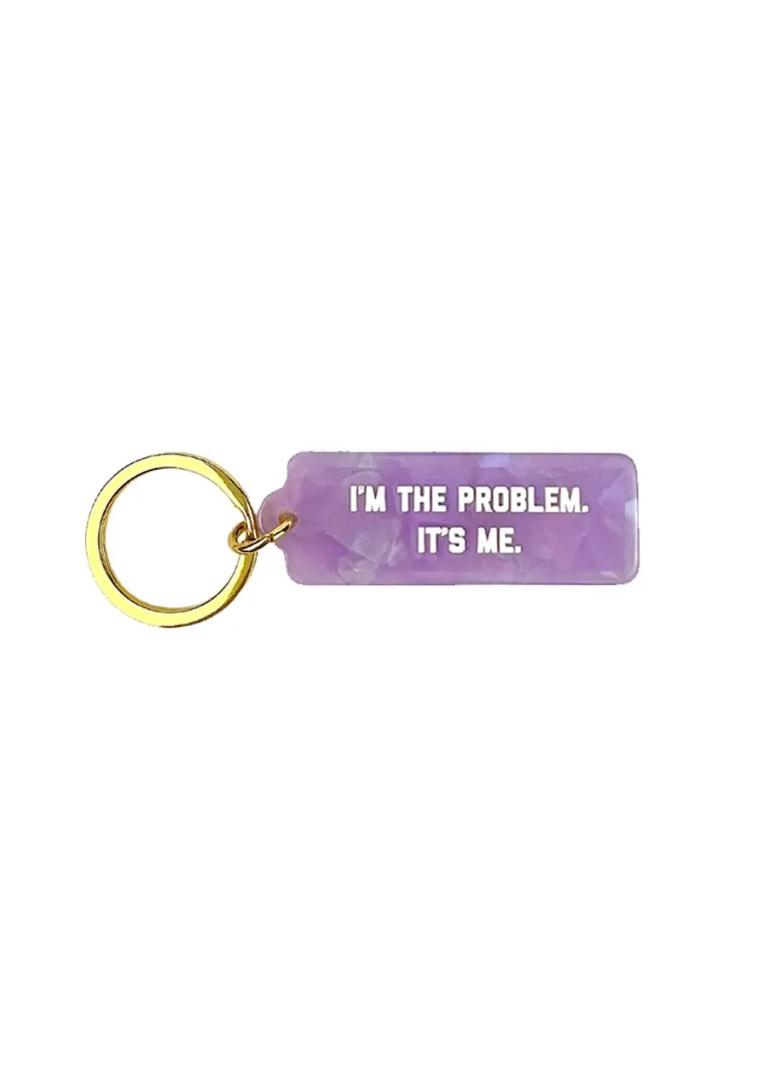 I'm The Problem Purple Keychain