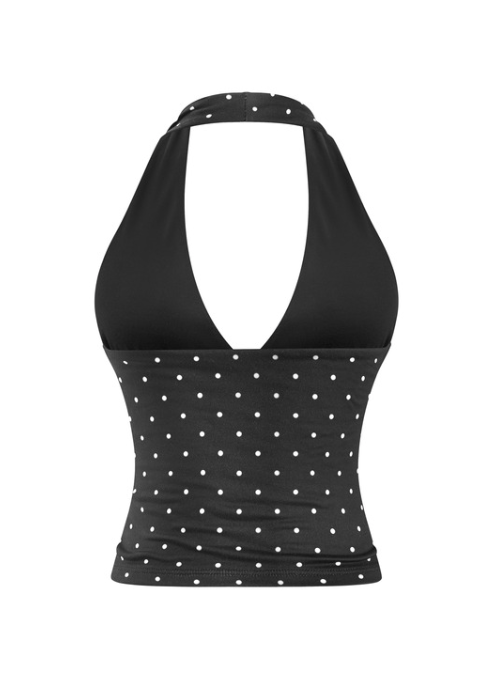 Dottie Black Halter Top