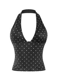Dottie Black Halter Top