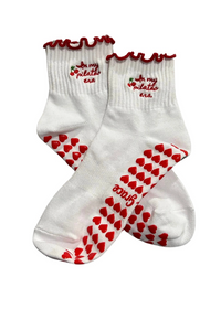 Pilates Era Red Grip Socks
