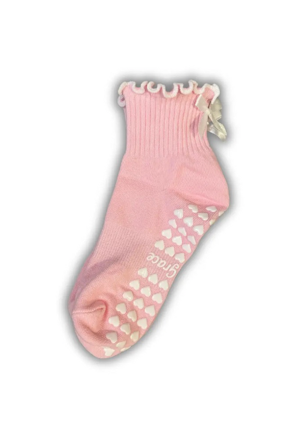 Coquette Bow Grip Socks
