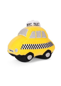 Yellow Taxi Dog Toy