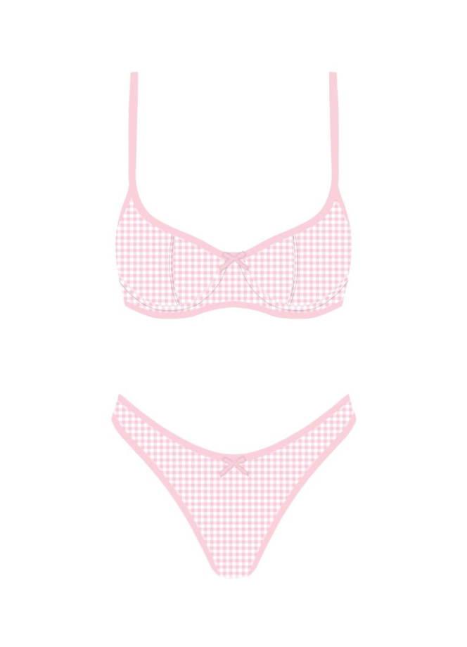 By The Waves Pink Bikini Set