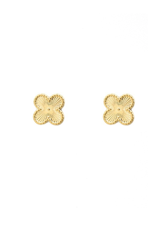 Gold Clover Earrings