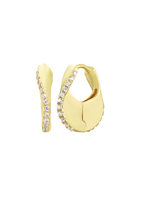 18k Gold Sculpture Earrings