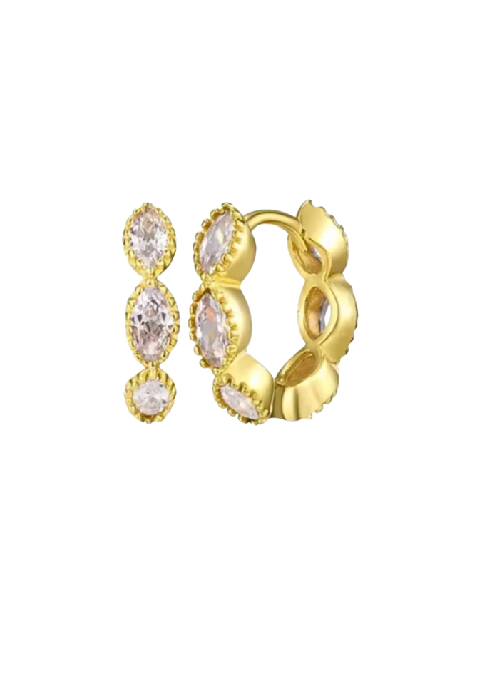 18k Gold Lemon Huggies