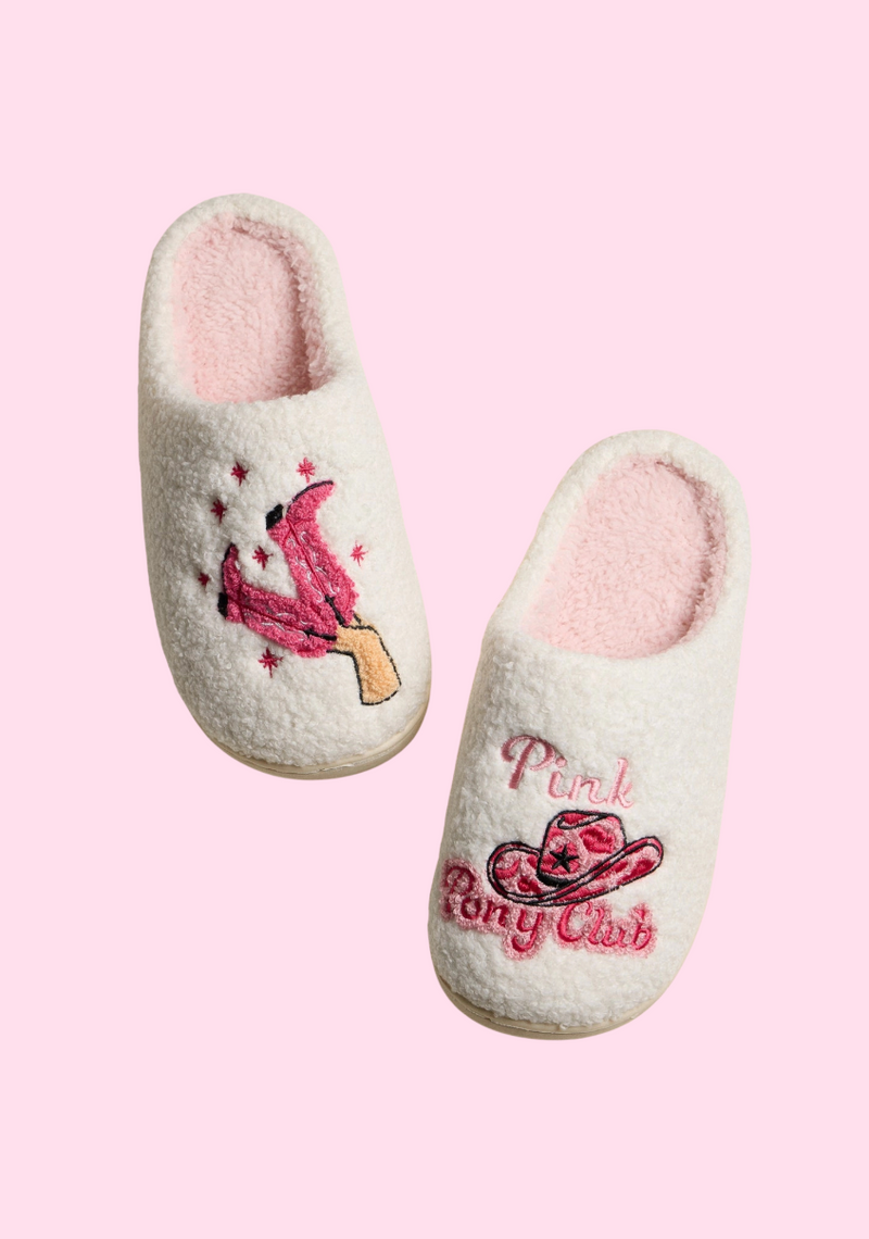 Pink Pony Club Slippers