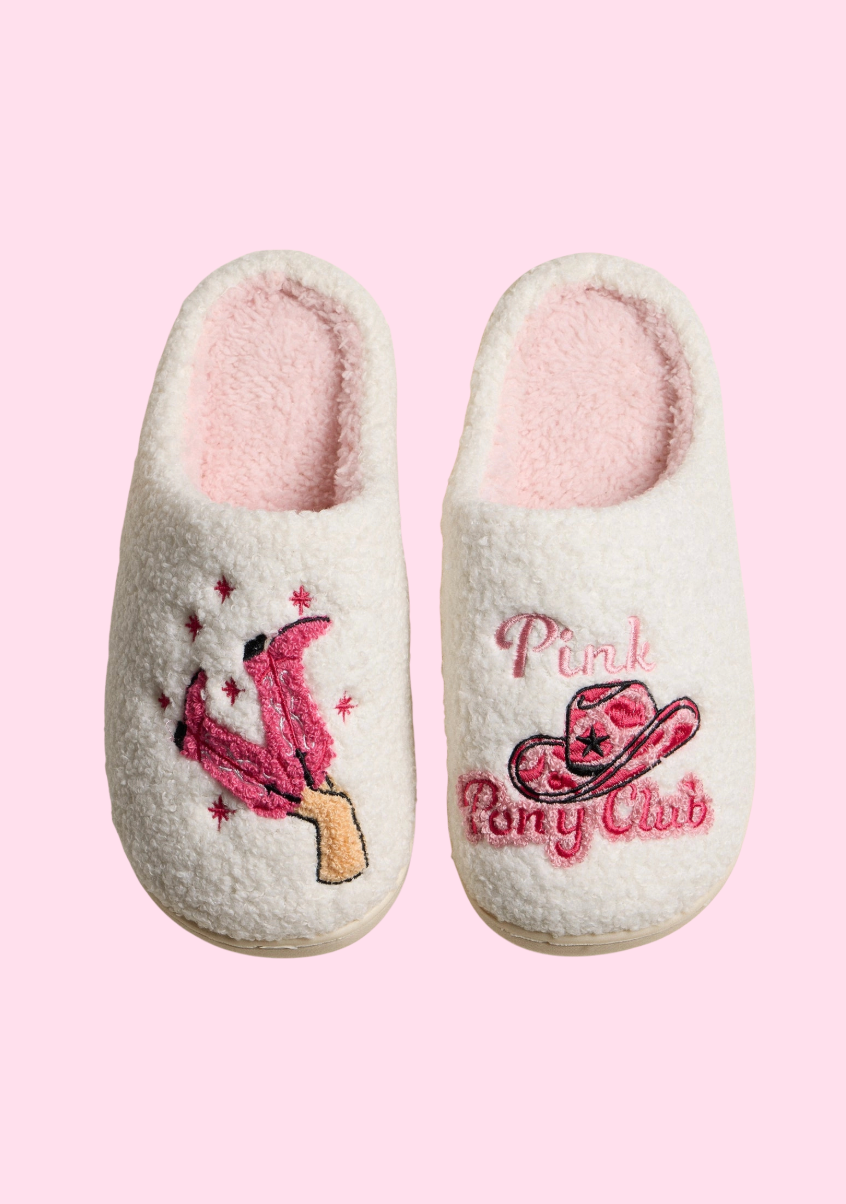 Pink Pony Club Slippers