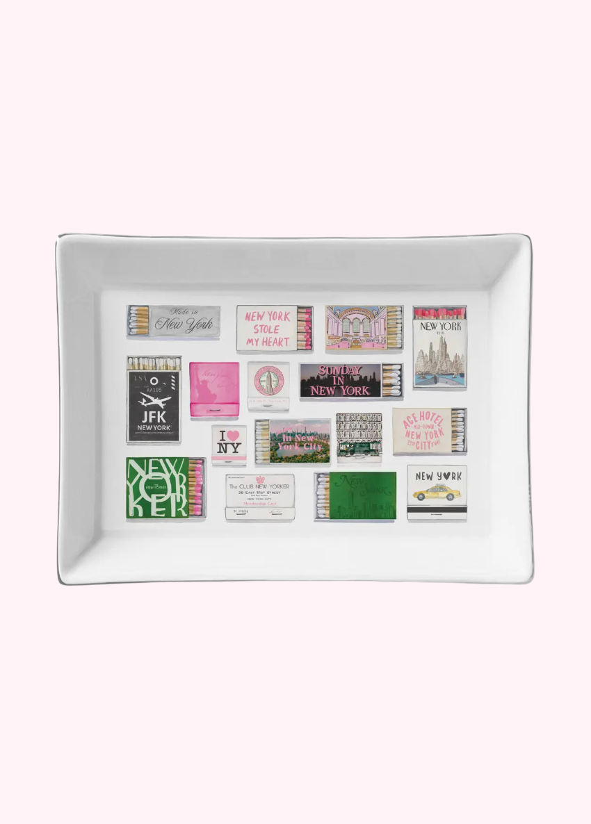 NY Matchboxes Ceramic Tray