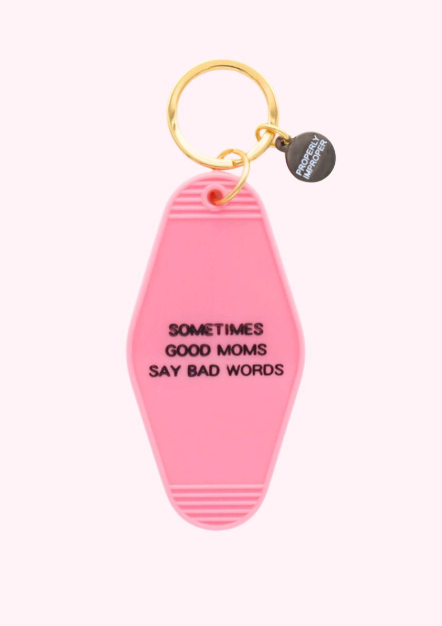 Good Moms Pink Keychain