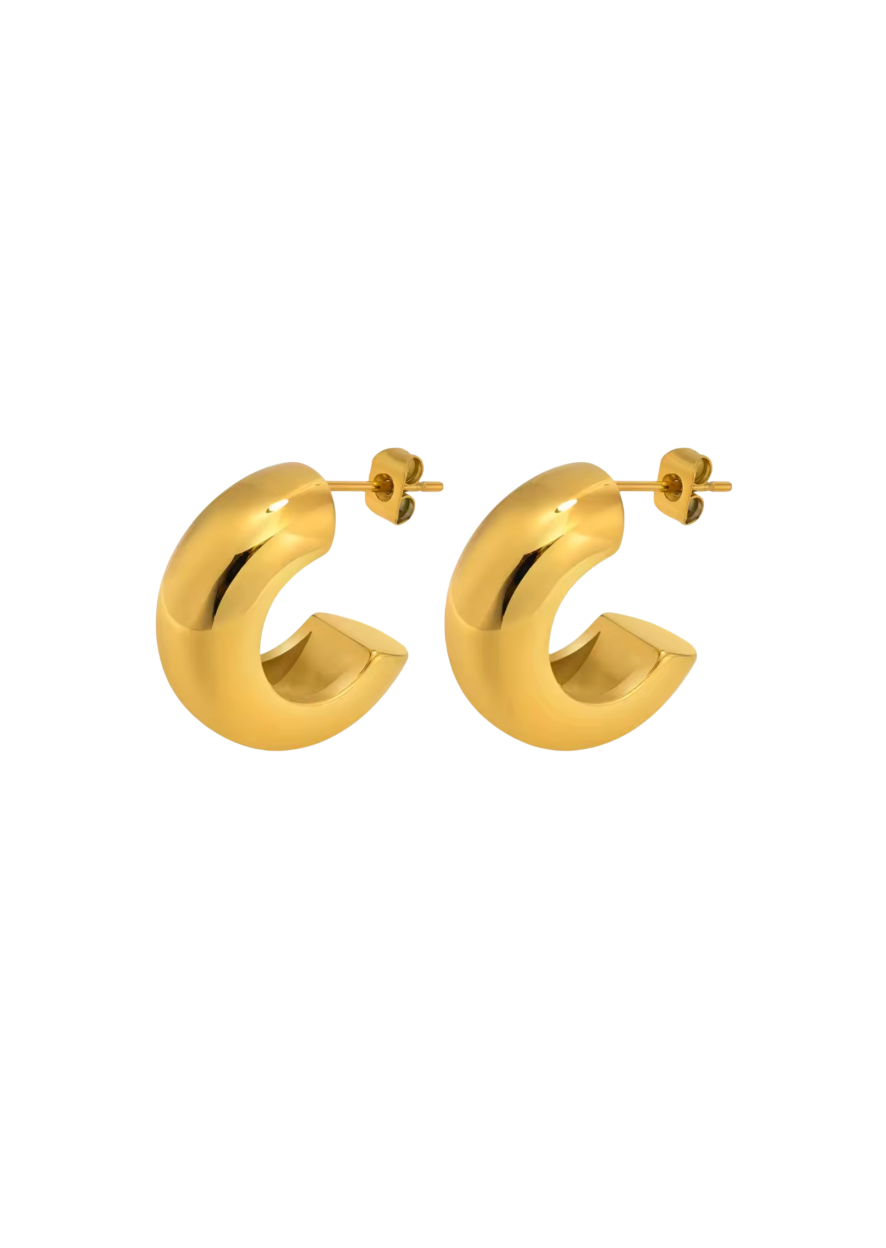 Gold Chunky Hoops