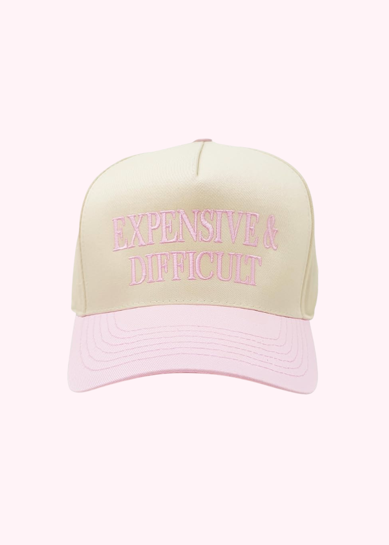 Expensive and Difficult Pink Trucker Hat