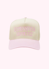 Expensive and Difficult Pink Trucker Hat