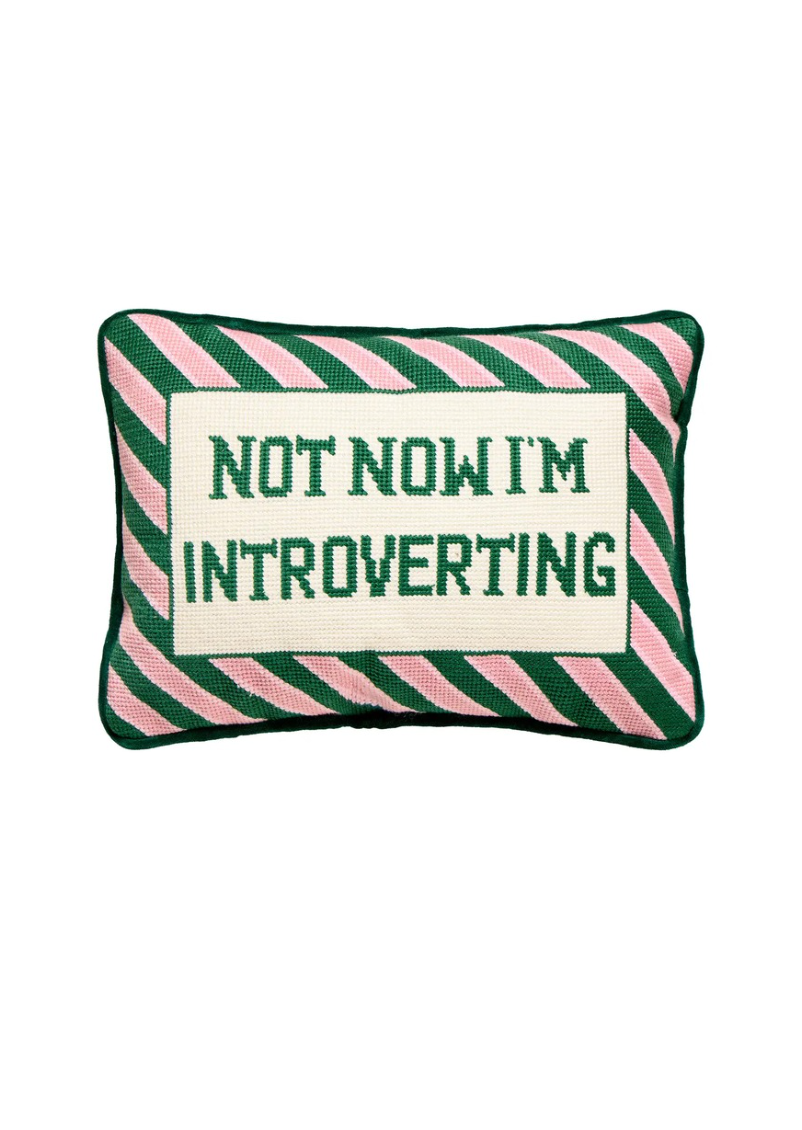Introvert Green Pillow