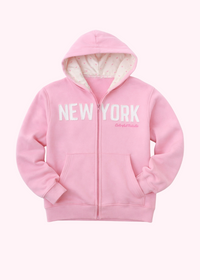 New York Pink Zip Up