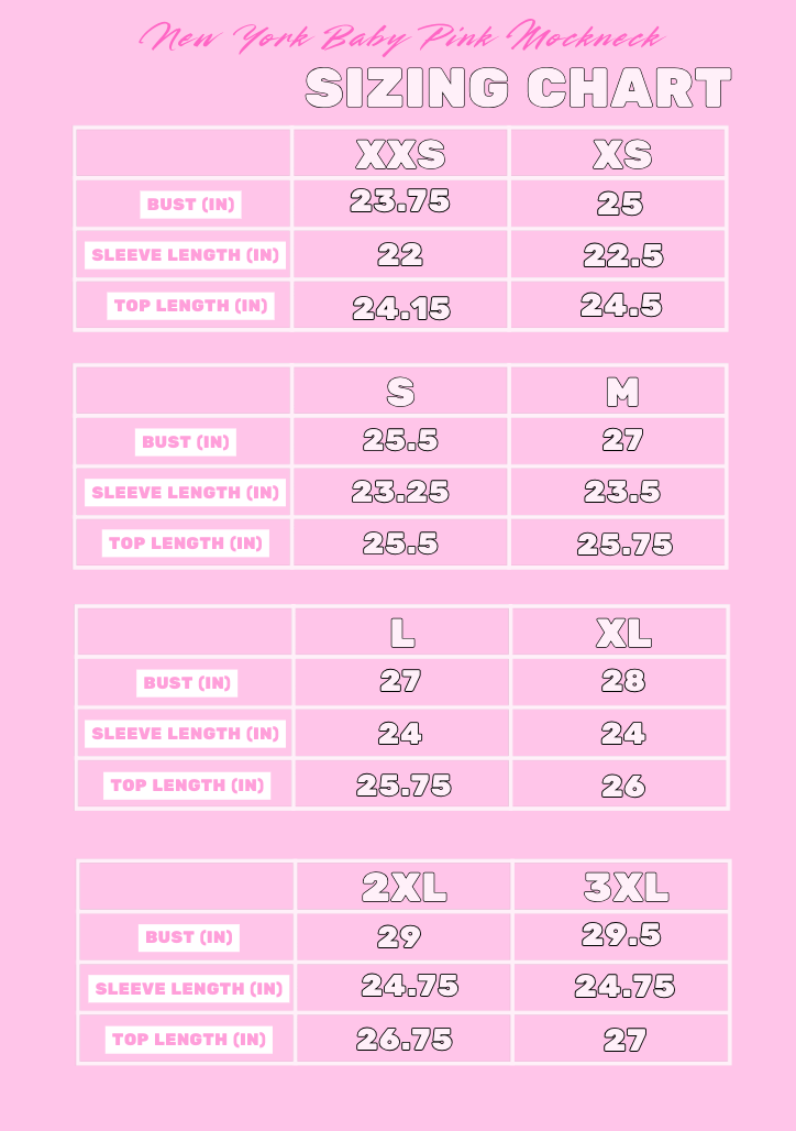 New York Baby Pink Mockneck