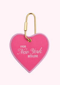 NY With Love Bright Pink Keychain