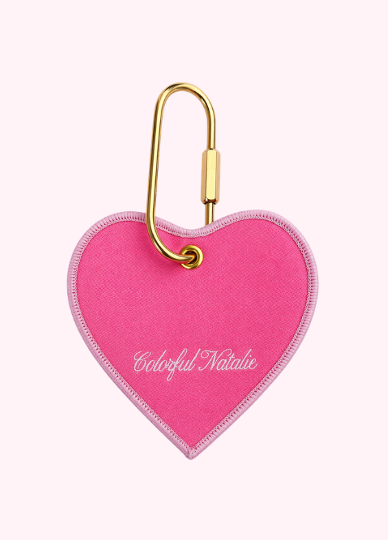 NY With Love Bright Pink Keychain – Colorful Natalie