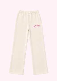 New York Cream Gingham Sweatpants