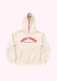 New York Floral Chenille Hoodie