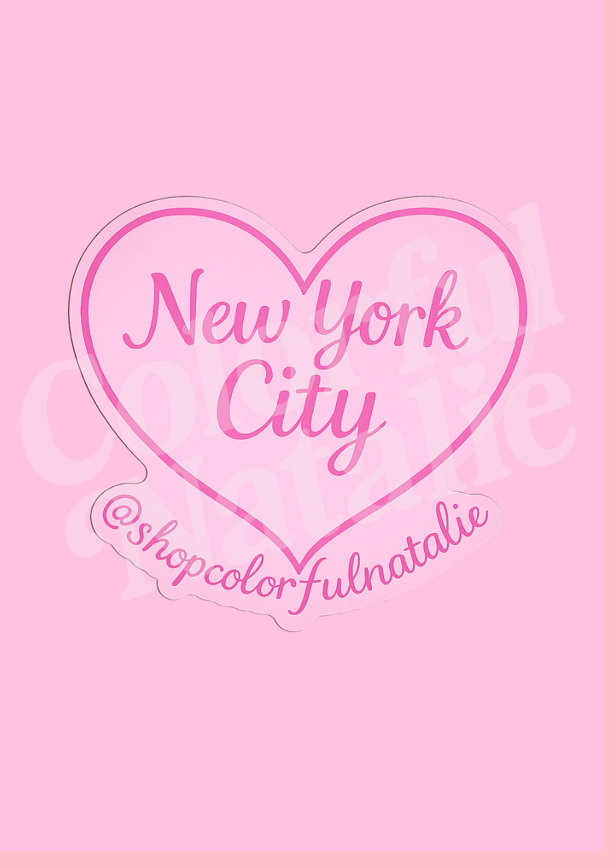 New York City Heart Sticker
