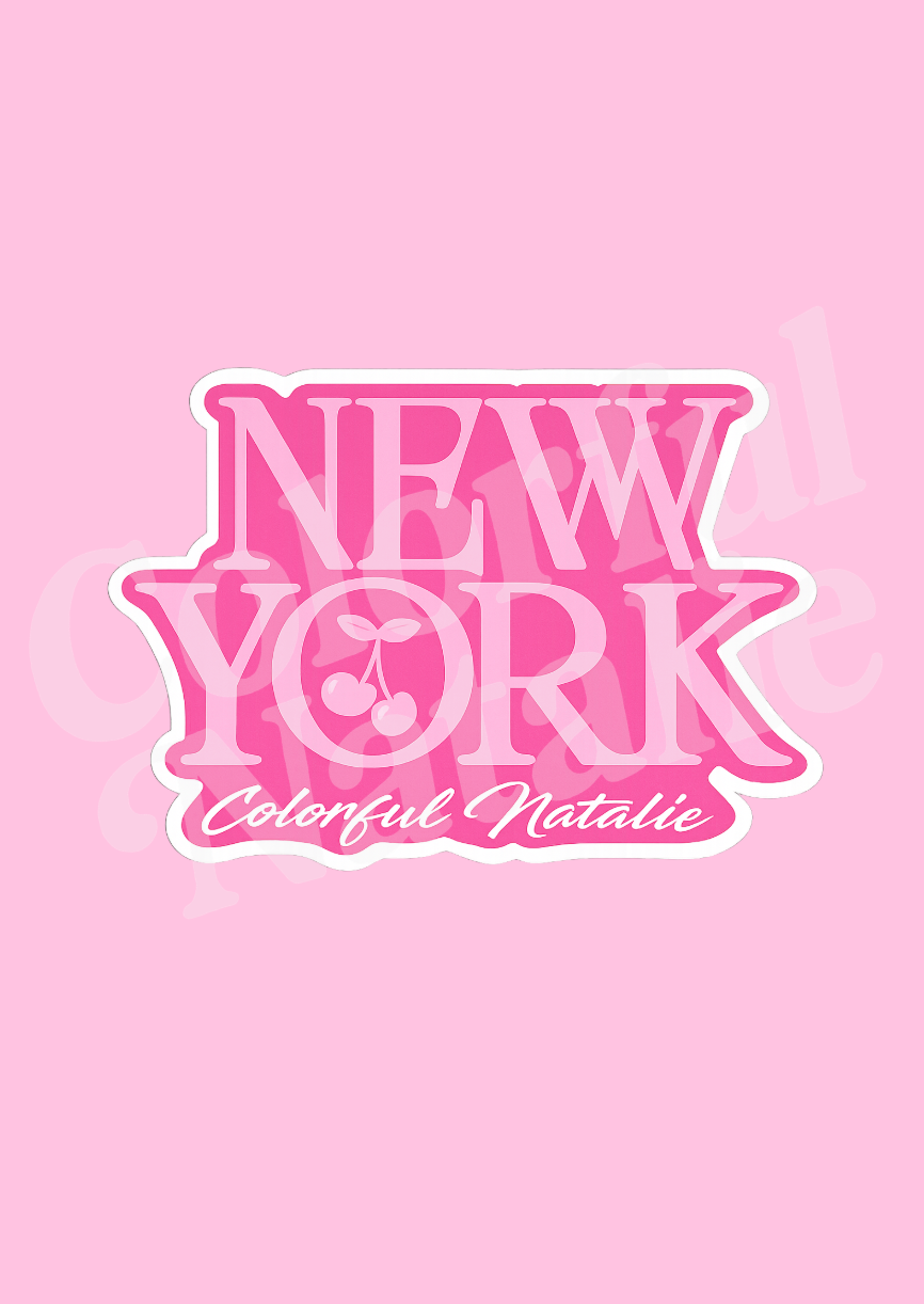 New York Cherry Sticker