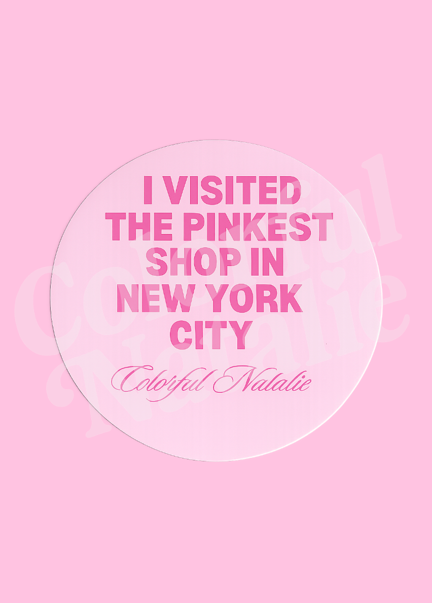Pinkest Shop Circle Sticker