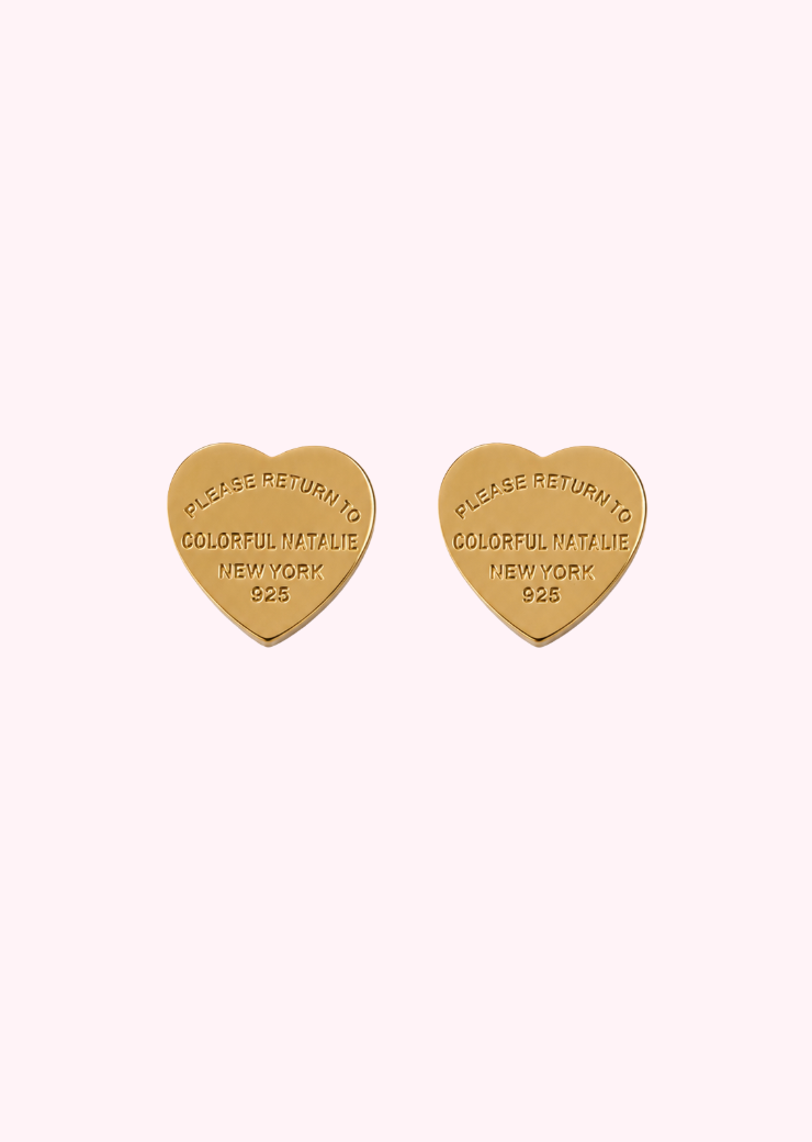 CN Gold Heart Studs