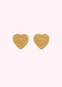 CN Gold Heart Studs