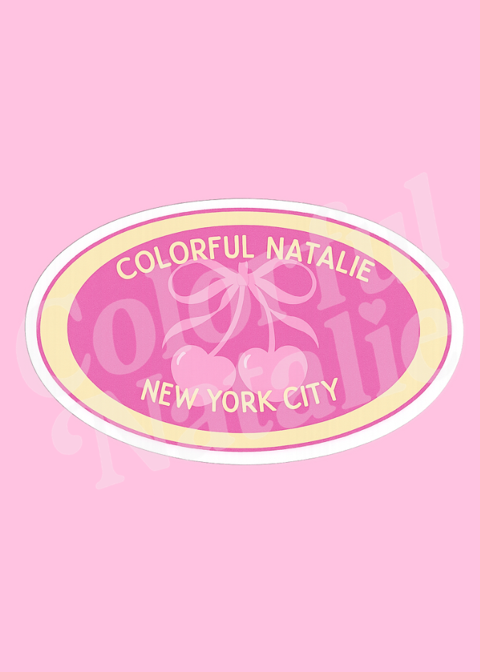 New York City Cherry Sticker