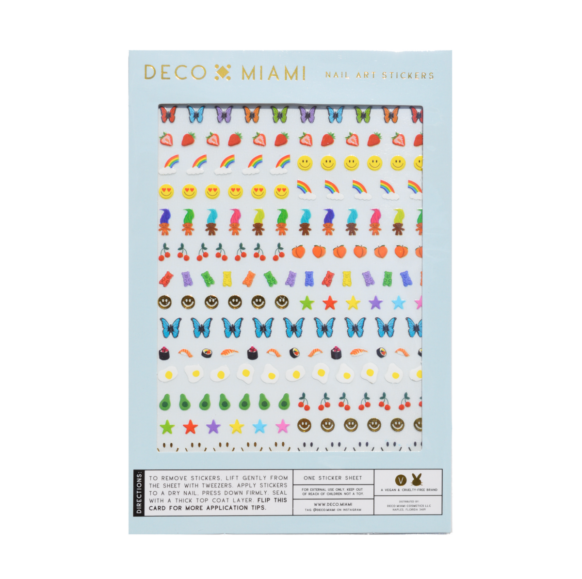 Sunny Side Up Nail Art Sticker Pack