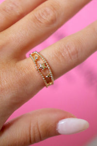 Gold Star Cut Out Ring