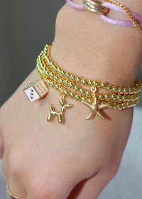 18k Gold Plated Stars Bracelet