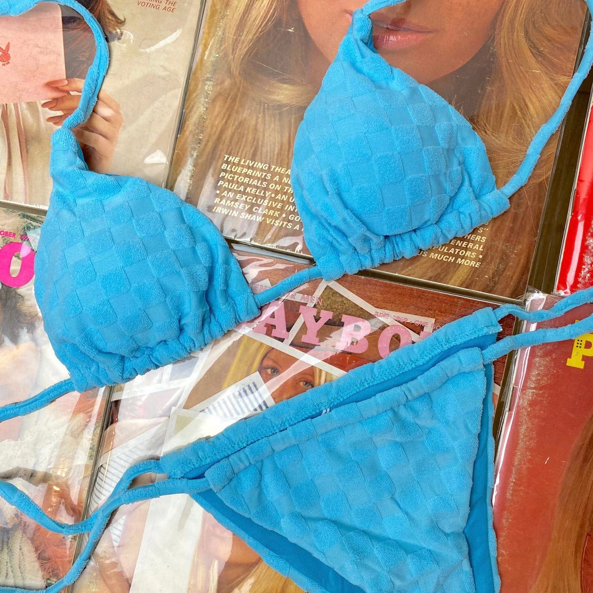 Maria Blue Terry Bikini Set