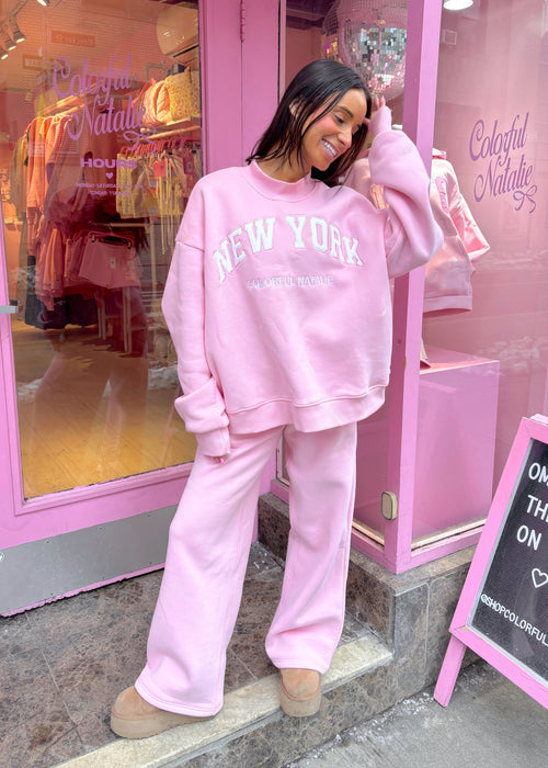 New York Baby Pink Mockneck