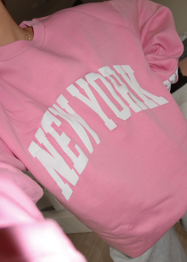 New York Pink Puff Hoodie