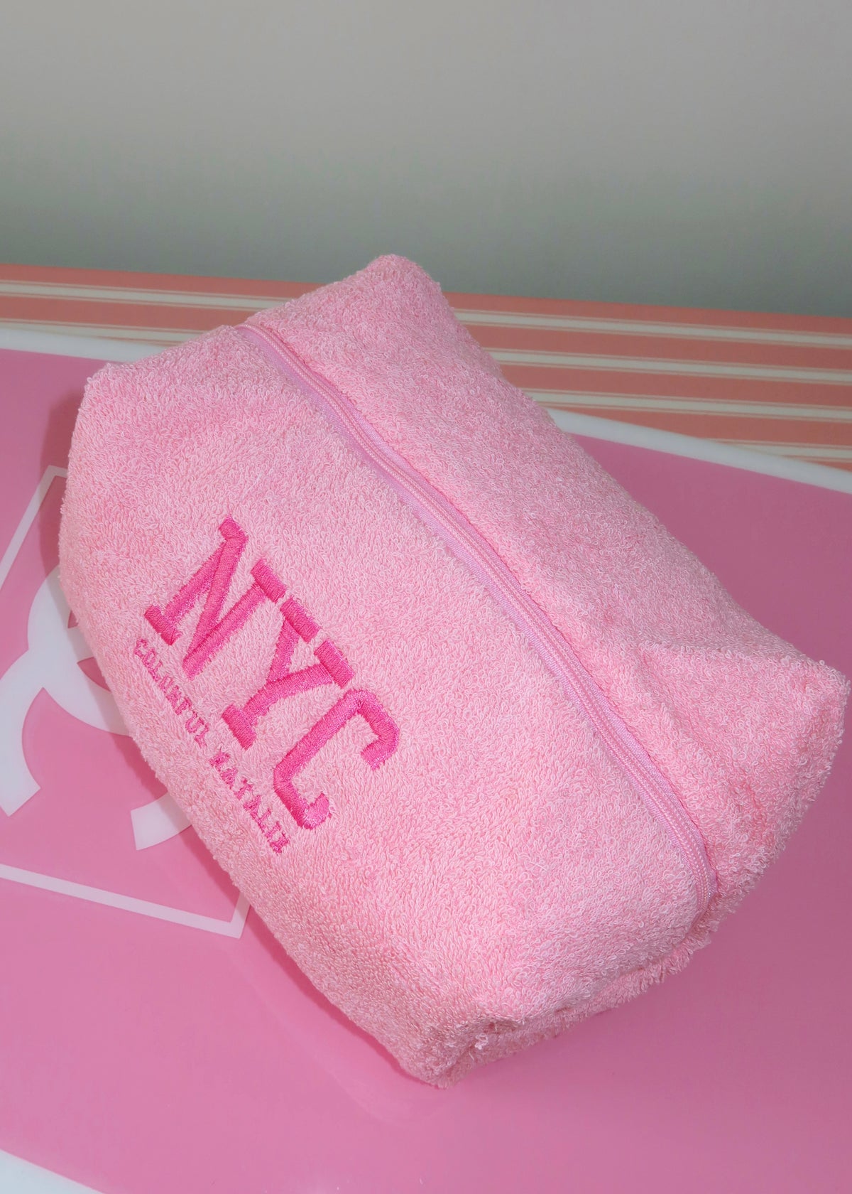 Pink Terry NYC Makeup Bag