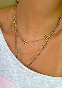 Gold Shell Link Necklace