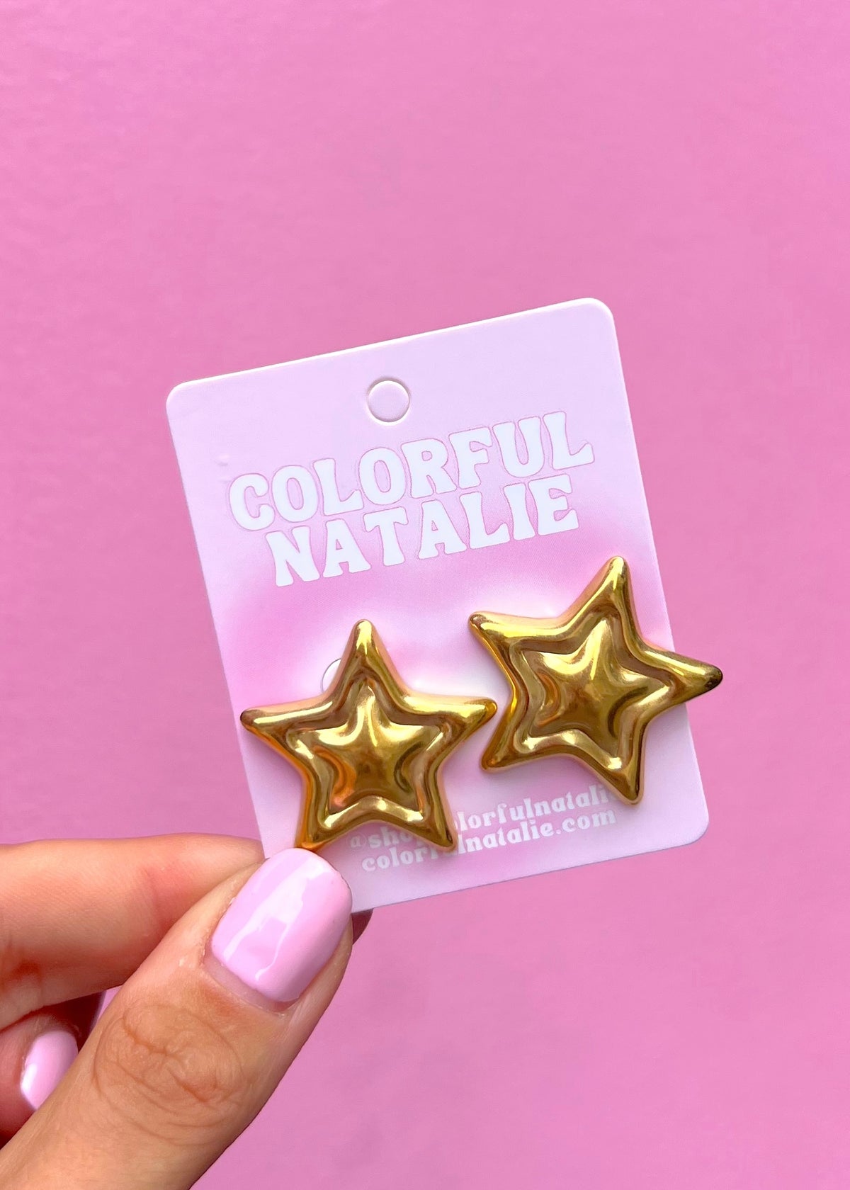 Large Chunky Star Earrings