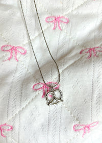 NY Pretzel Silver Necklace