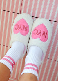 NYC Light Pink Slippers