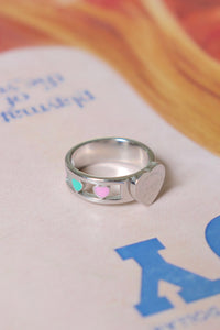 Silver Forever Love Heart Ring