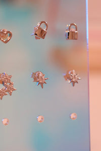 Sterling Silver Shining Star Studs