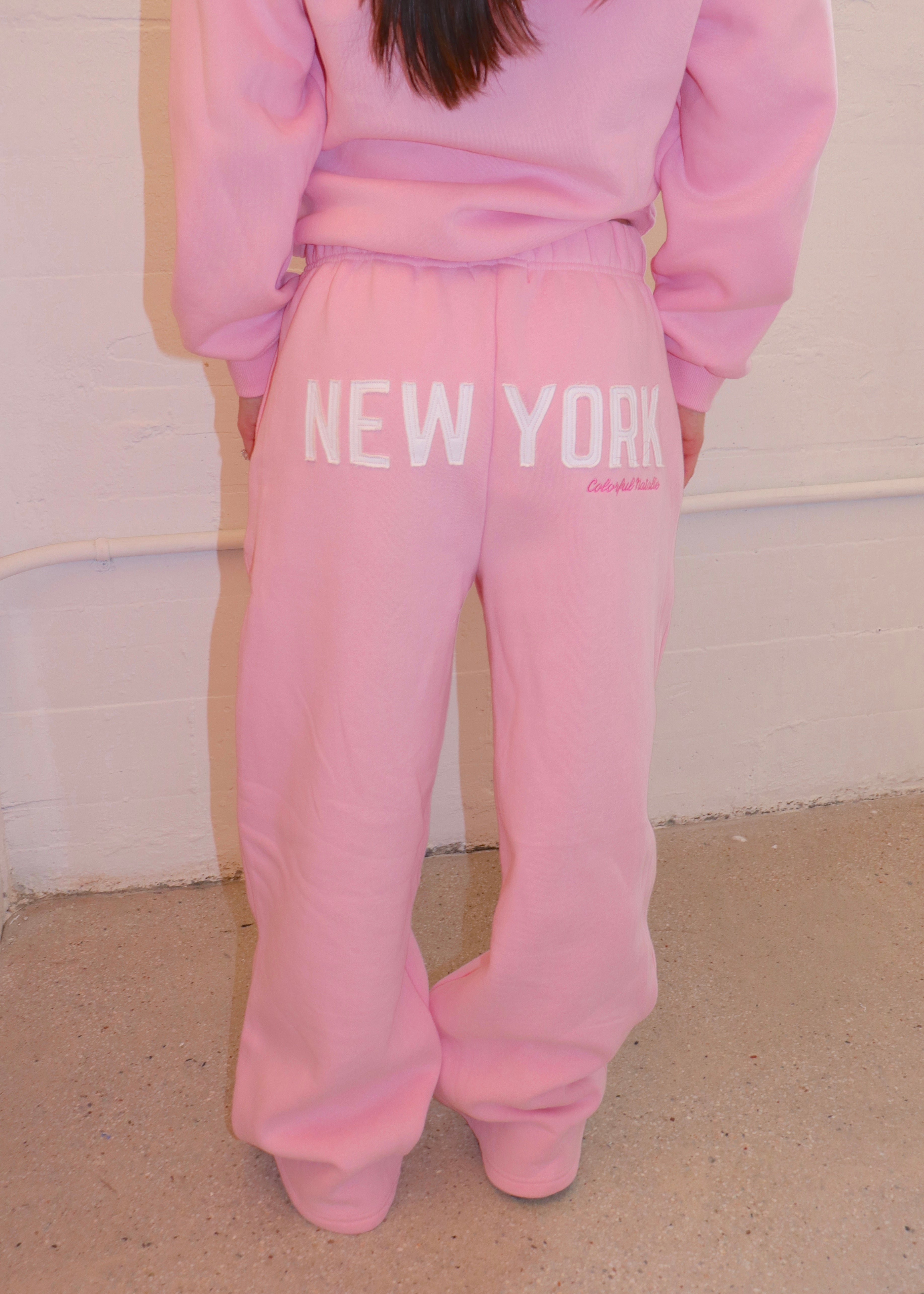 New York Pink Sweatpants – Colorful Natalie