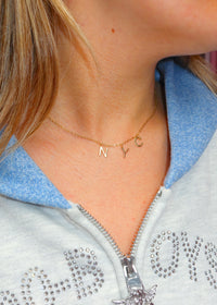 14k NYC Hanging Necklace