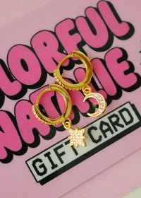 18k Gold Pavé Star Huggies